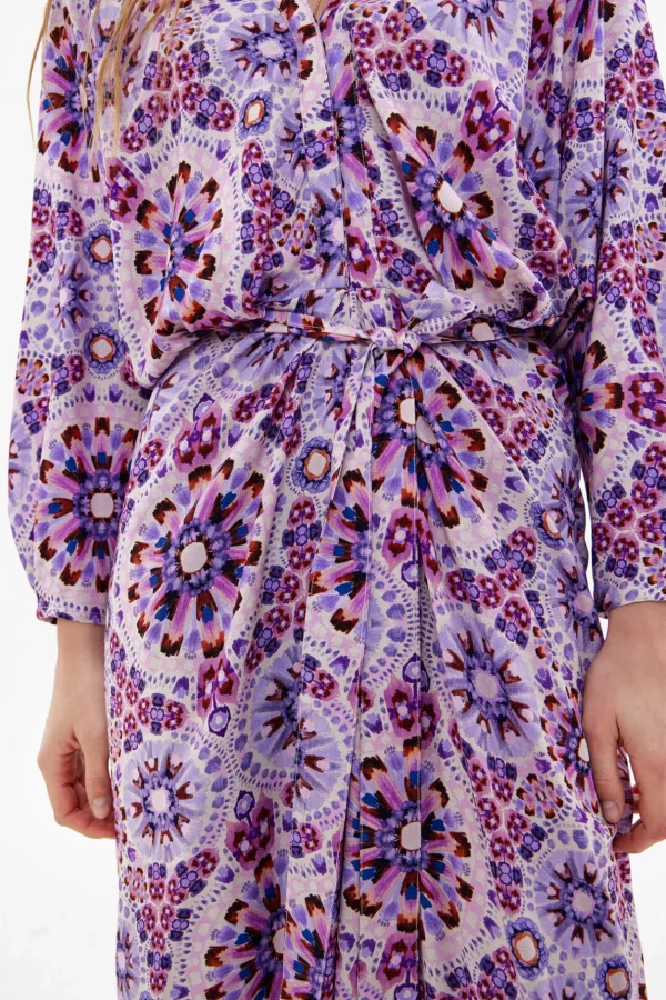 Store Vivian. Vestido midi estampado Mujer Vestidos Y Monos
