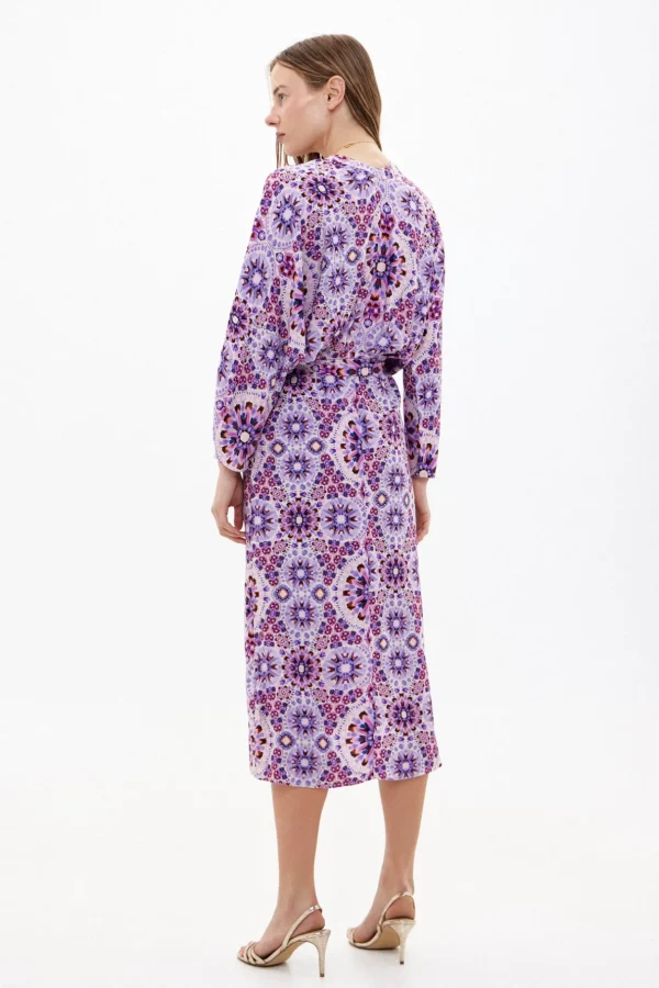Store Vivian. Vestido midi estampado Mujer Vestidos Y Monos